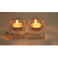hot sale! square glass candles holder cheap